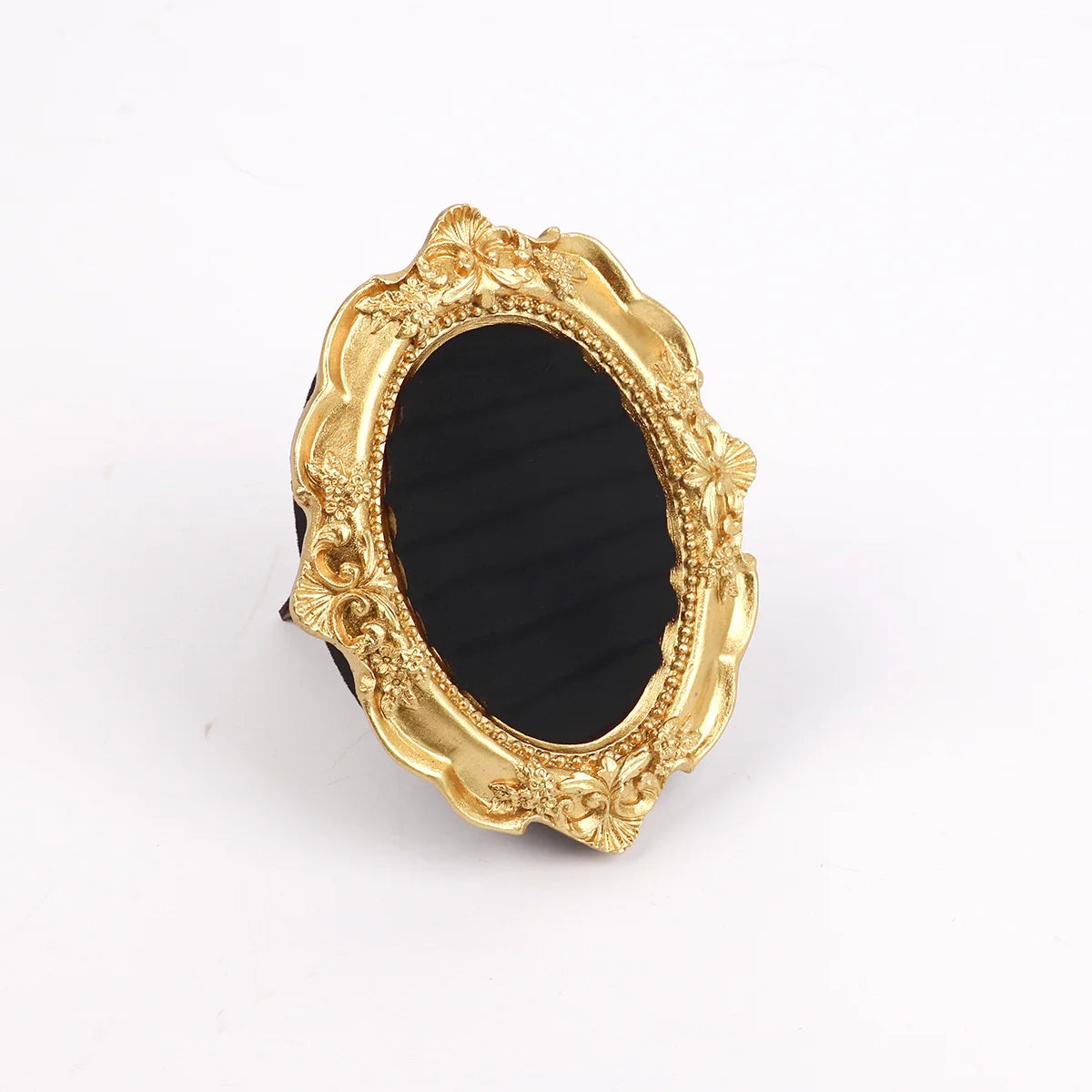 Plateau Bague Velours Vintage Boucles