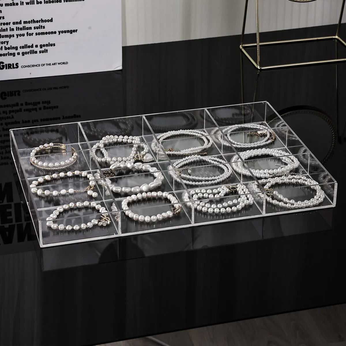 Boîte Rangement Bijoux Plastique Bague Collier