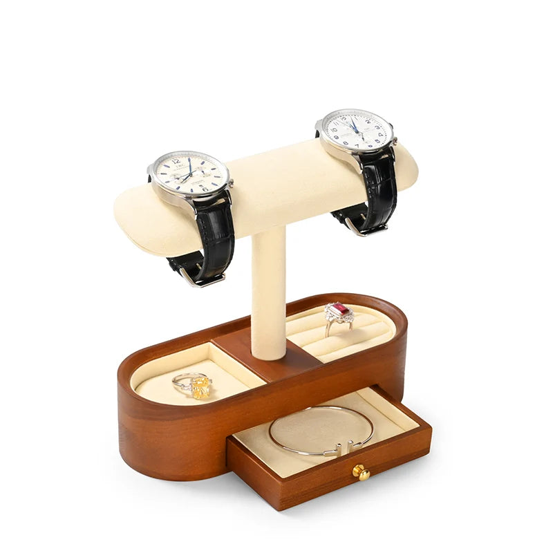 Présentoir Bijoux Bois Collier Bracelet Étagé