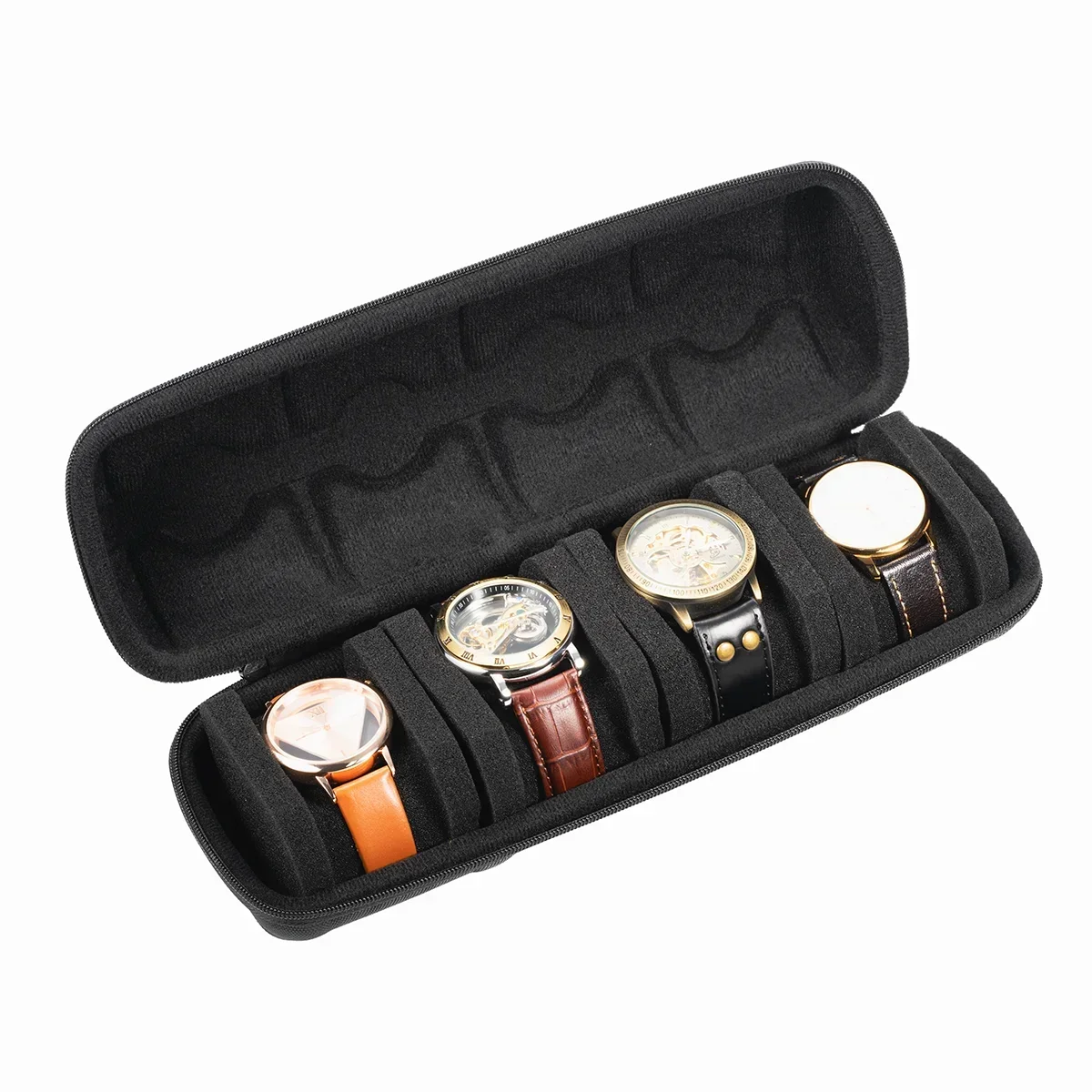 Boîte Montre Cuir Voyage Nylon Étanche