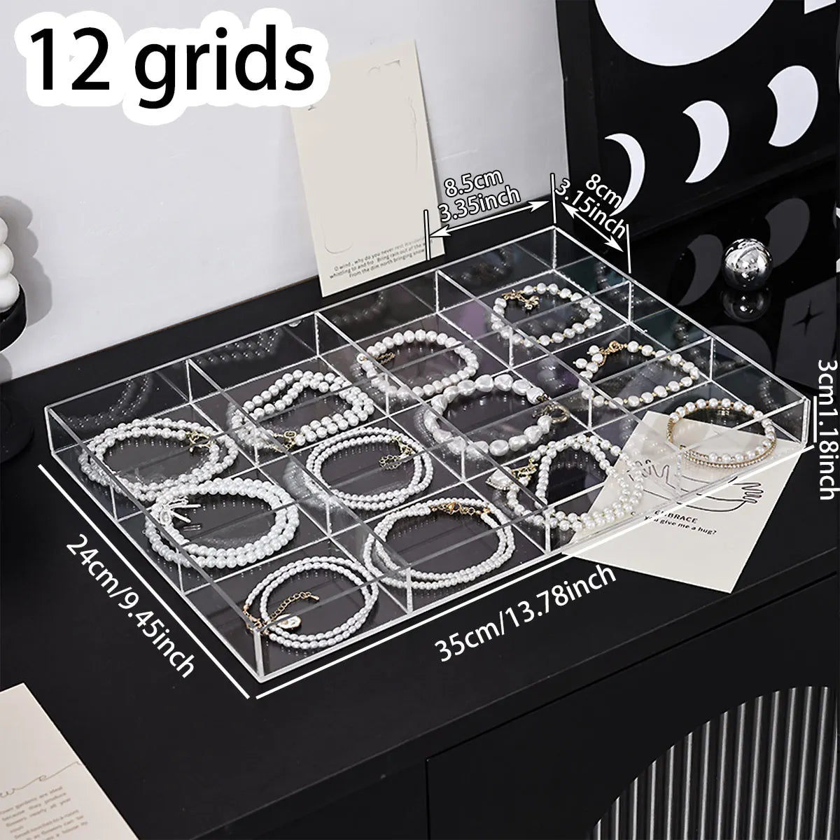 Boîte Rangement Bijoux Plastique Bague Collier