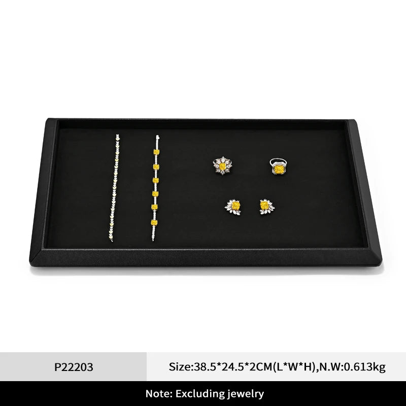 Plateau Bijoux Cuir Collier Bague Pendentif