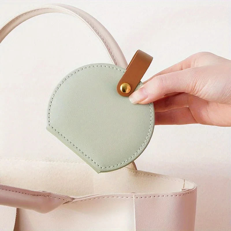 Boite Bijoux Cuir Ronde Pochette