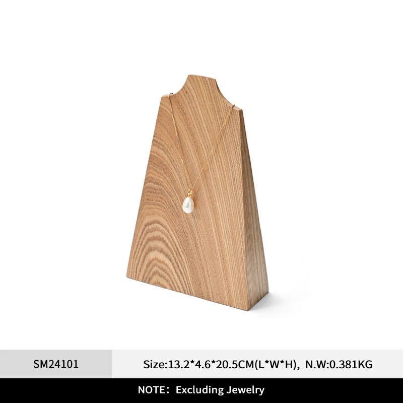 Présentoir Collier Buste Bois