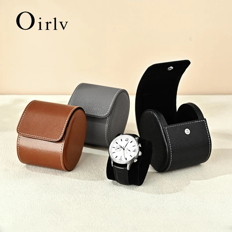 Étui Montre Cuir Voyage Homme