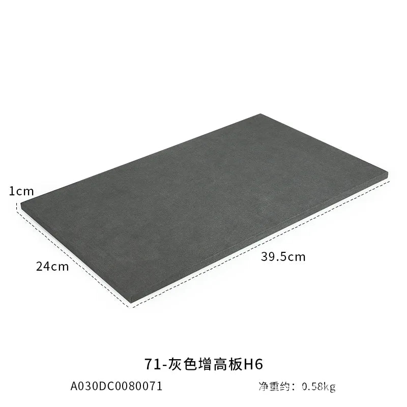 Présentoir Bijoux Microfibre Gris Vitrine