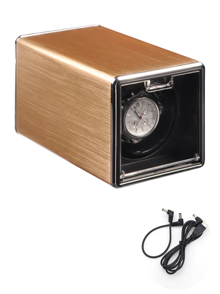 Remontoir Montre Métal Cuir USB Batterie