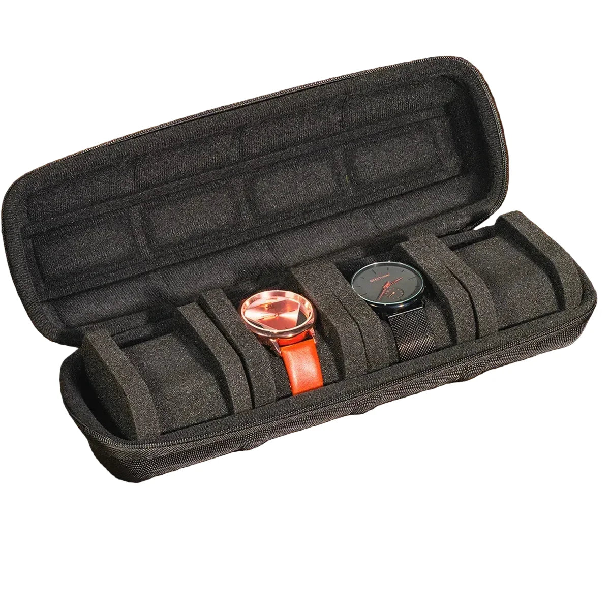 Étui Montre Voyage Rigide Plastique 15 Emplacements