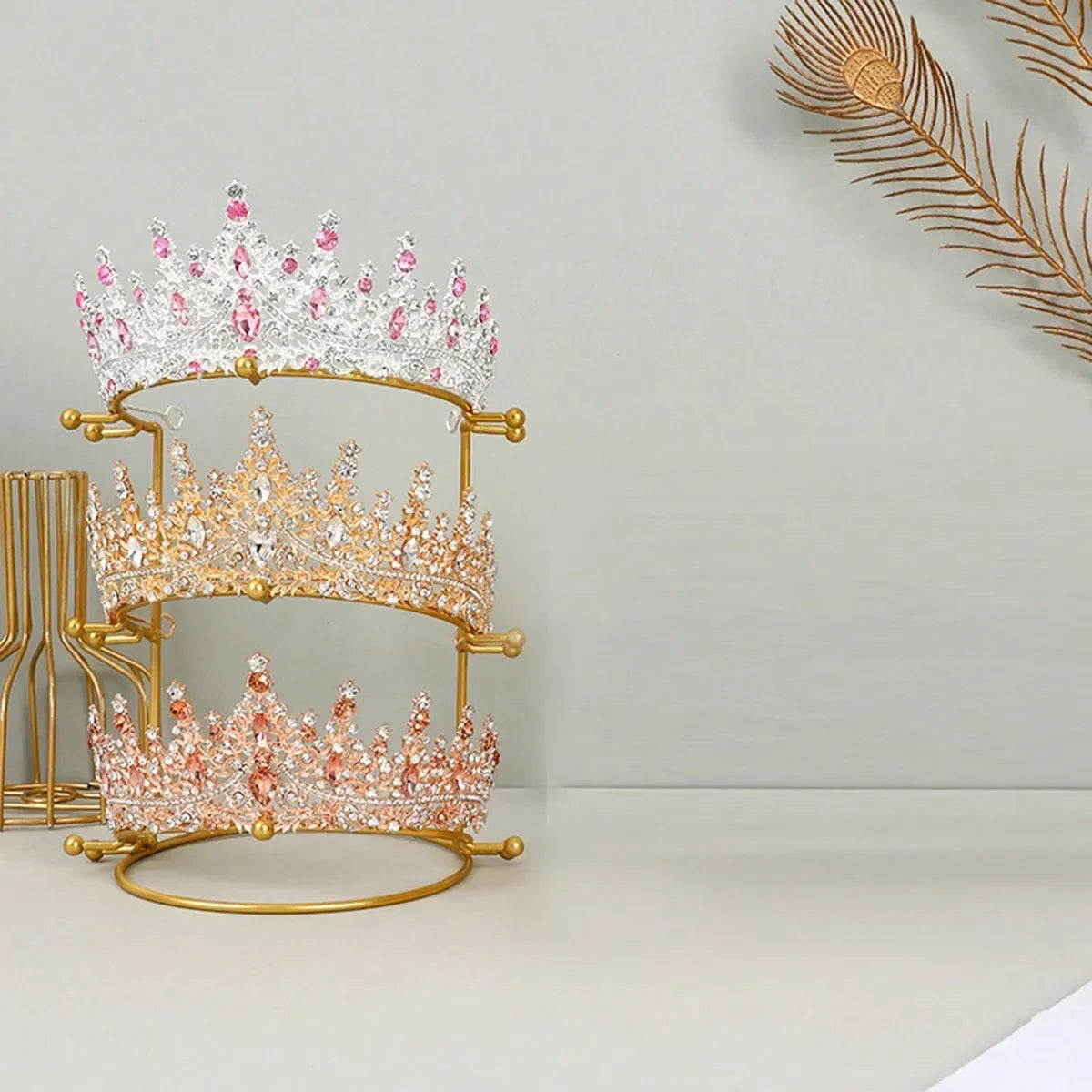 Présentoir Métal Couronne Diadème Mariage Bijoux