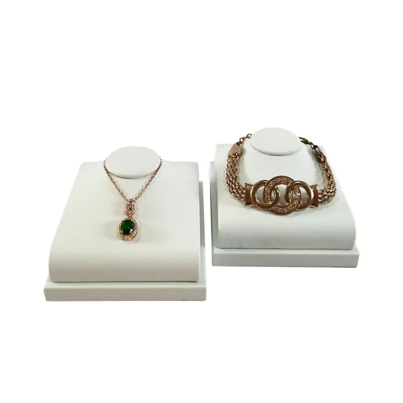 Présentoir Collier Velours Plat Luxe