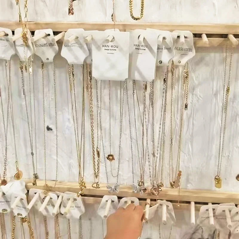 Présentoir Collier Mural Bois Suspendu Branche