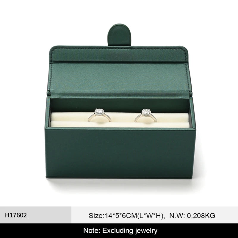 Boîte à Bagues Velours Cuir PU Présentation