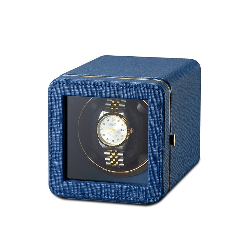 Remontoir Montre Cuir Rotatif Automatique Vertical