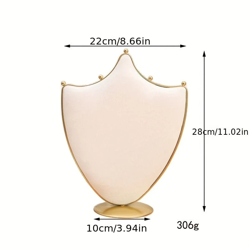 Coussin Bijoux Beige Métal Comptoir Vitrine