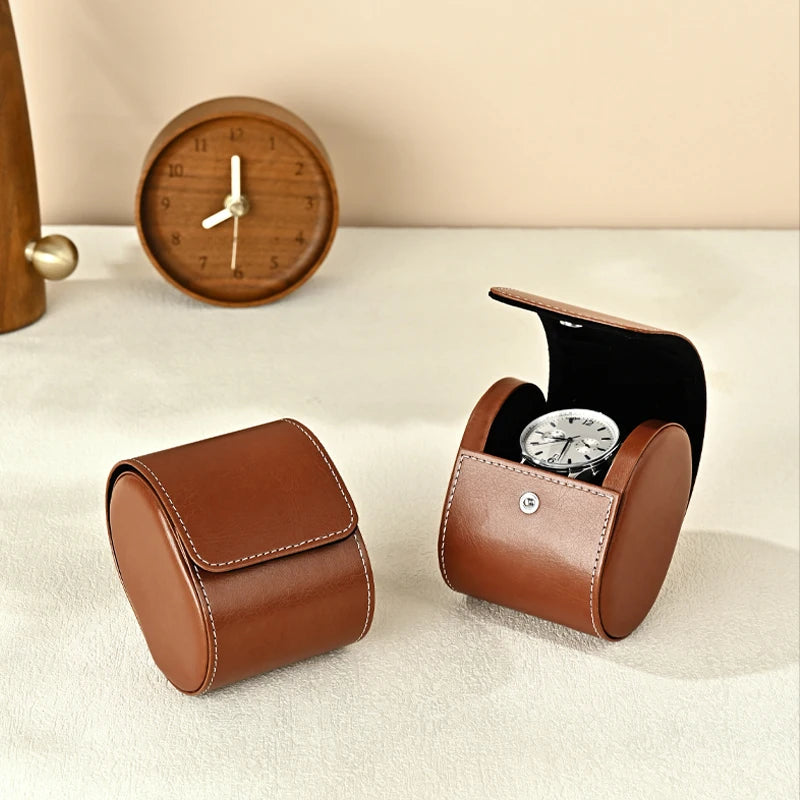 Étui Montre Cuir Voyage Homme