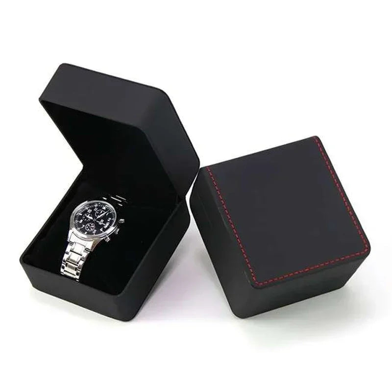 Boîte Montre Cuir Premium Coussin Voyage