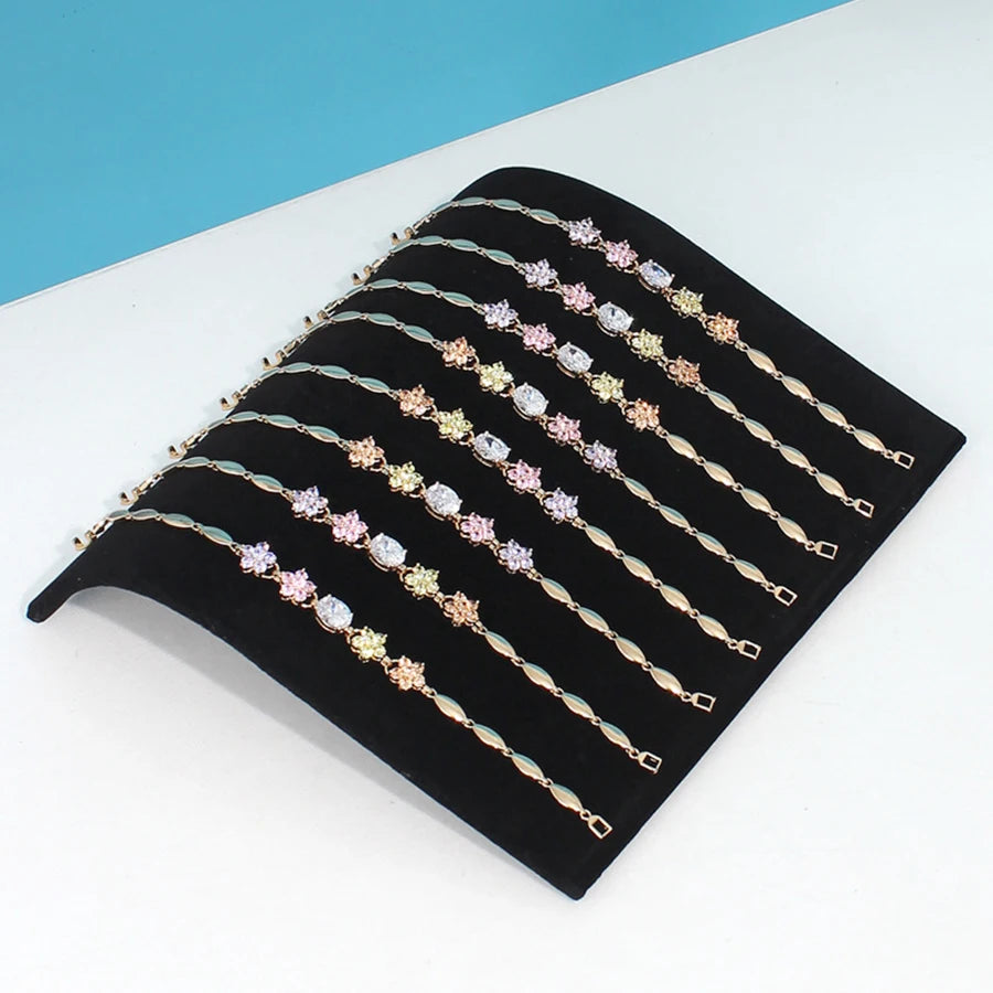 Présentoir Collier Vitrine Velours Noir Premium