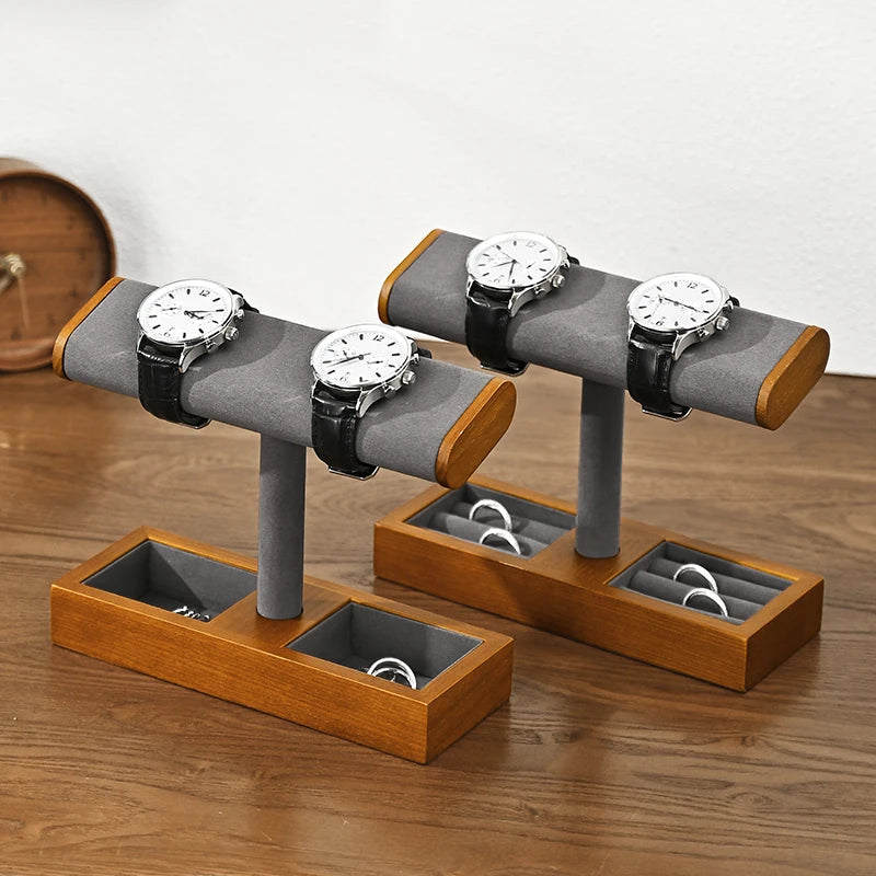 Présentoir Bracelet Bois Collier Bagues Vitrine