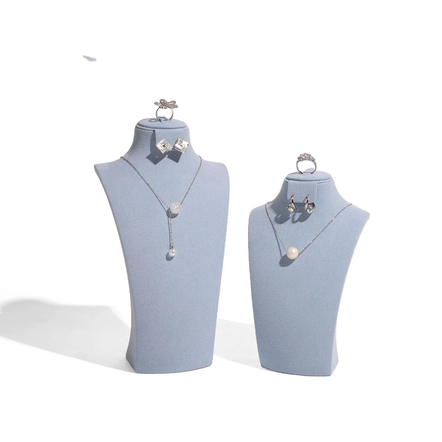 Buste Collier Velours Mannequin Pendentif Vitrine