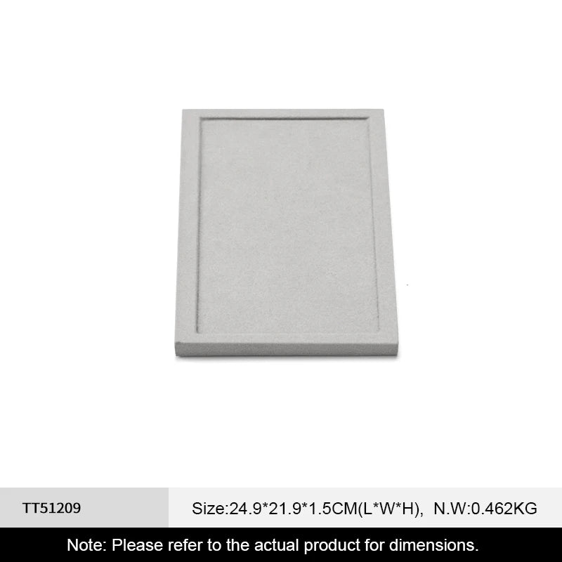Présentoir Bijoux Microfibre Gris Multifonction