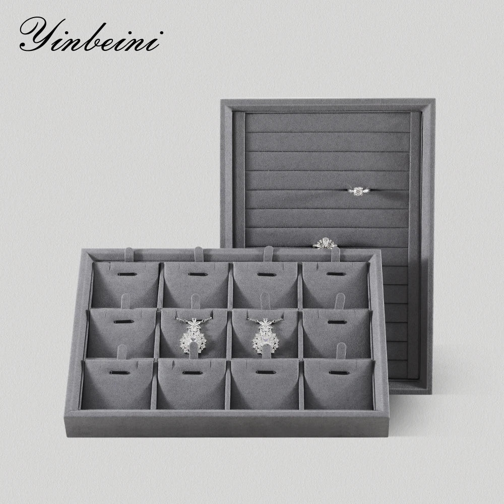 Plateau Velours Empilable Multi-Bijoux Bague Bracelet
