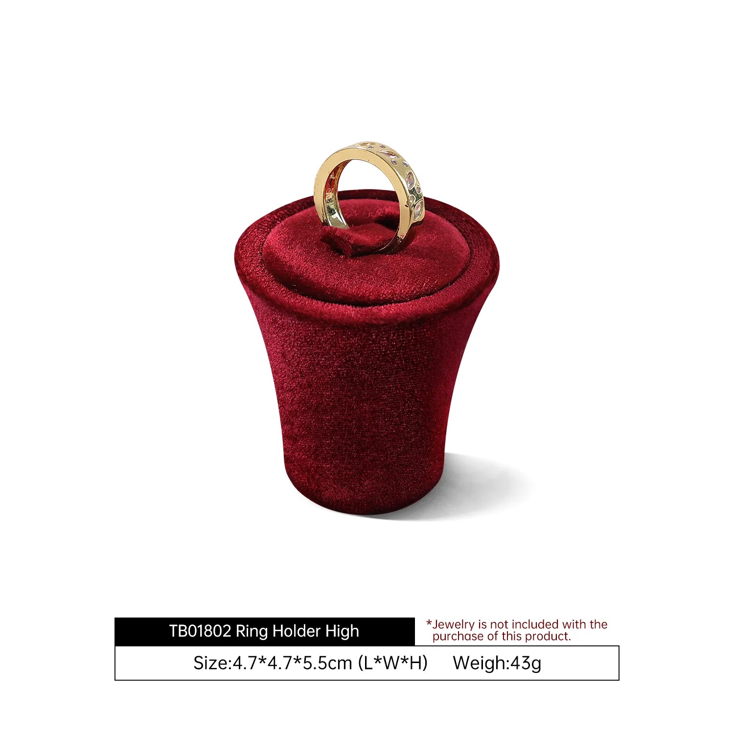 Ensemble Présentoirs Bijoux Velours Vitrine Complète