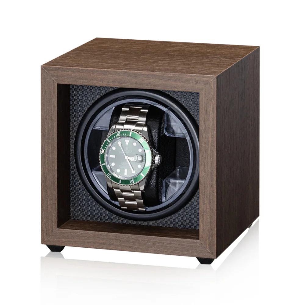 Coffre Fort Montre Bois LED Rotatif 1 6 Emplacements