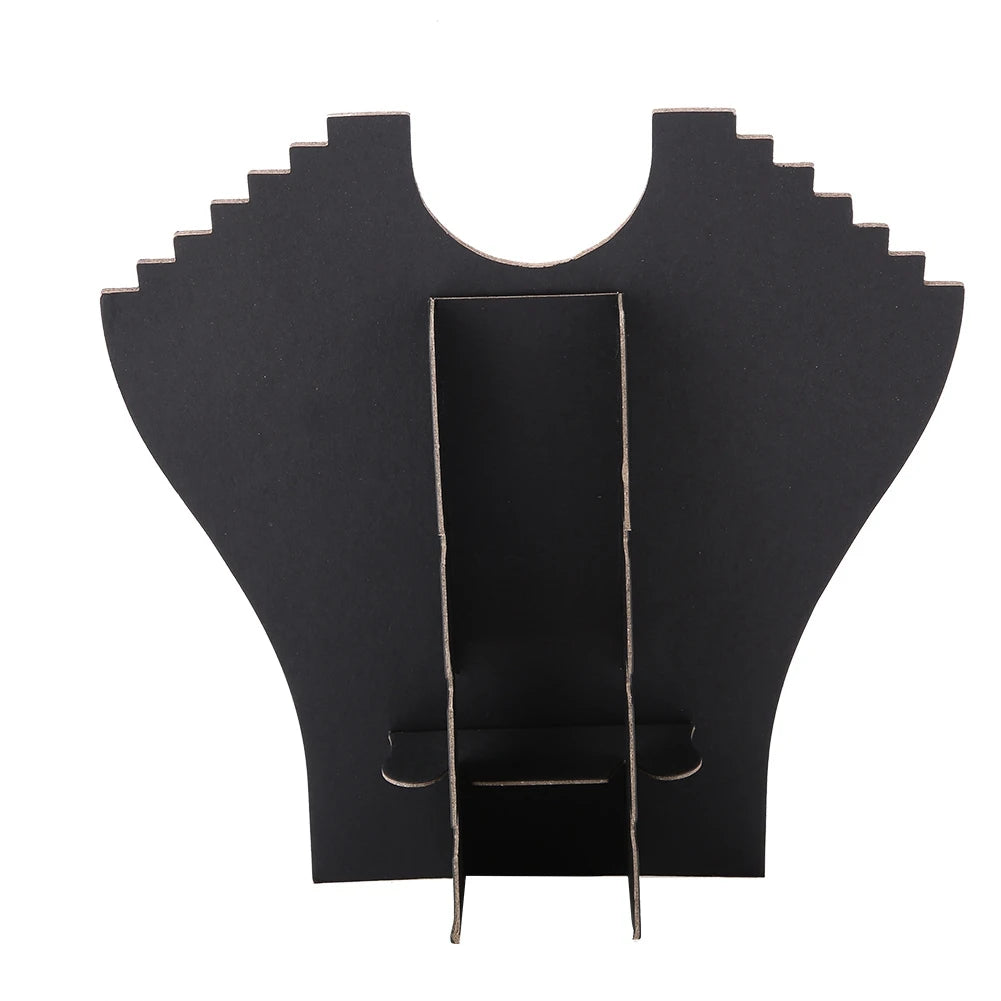 Présentoir Collier Buste Velours Noir T-shirt