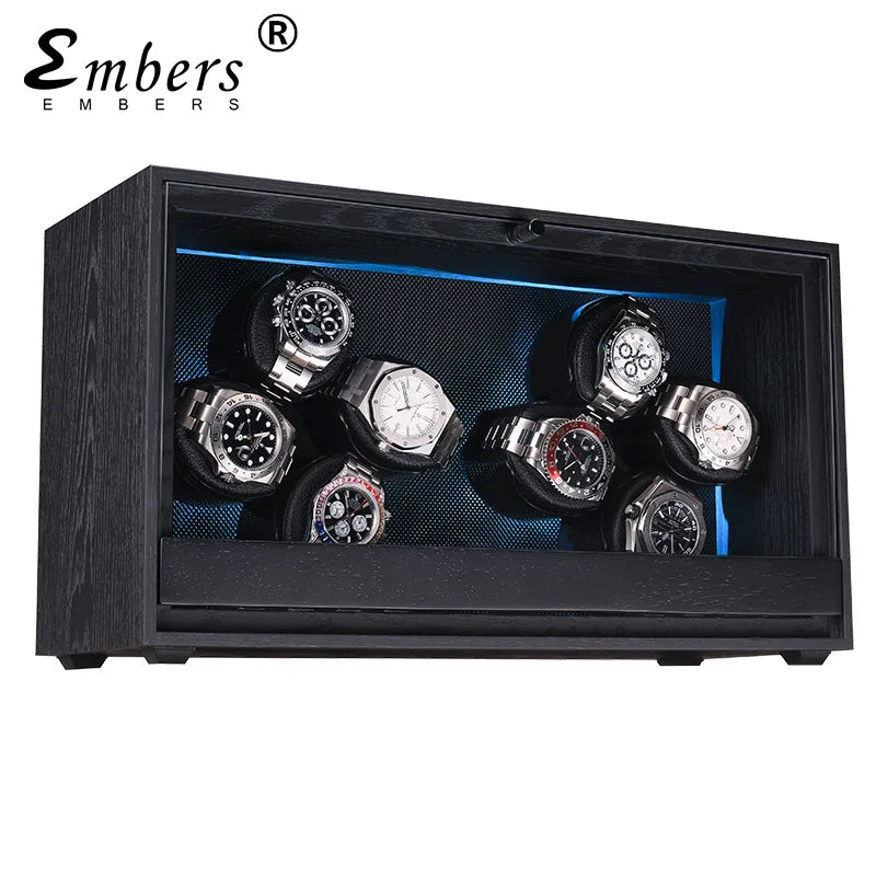 Coffre Fort Montre Bois Remontoir Automatique RGB