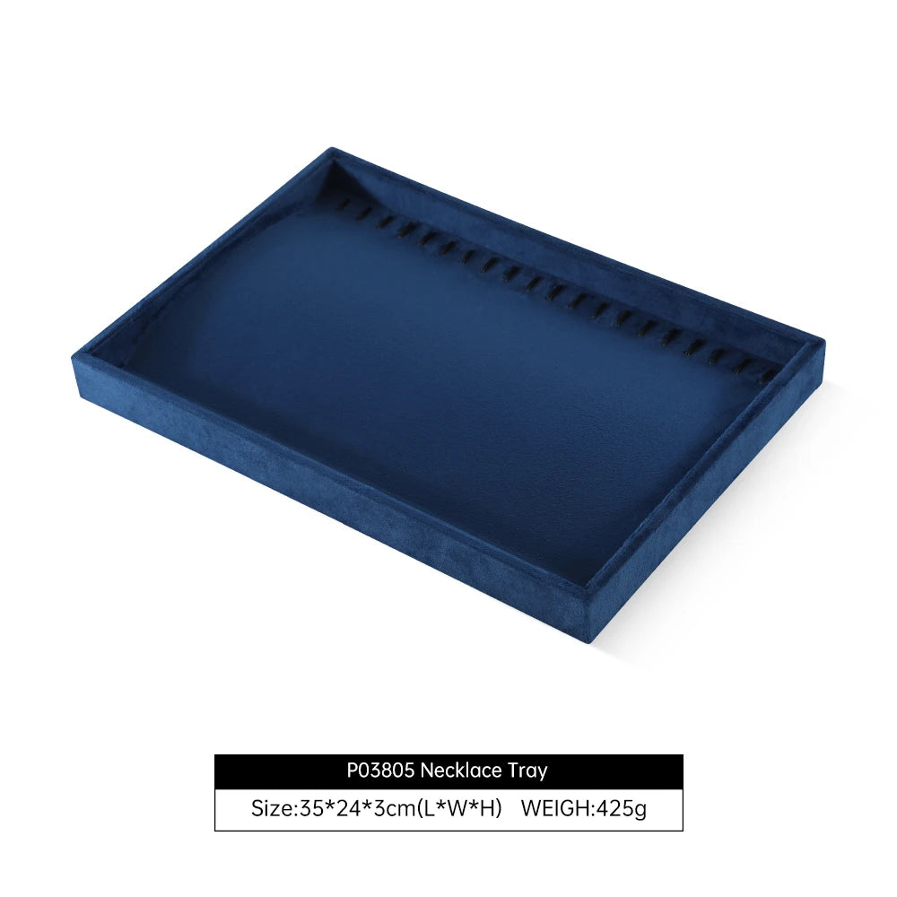 Plateau Bijoux Velours Empilable Tiroir Multi Coloris