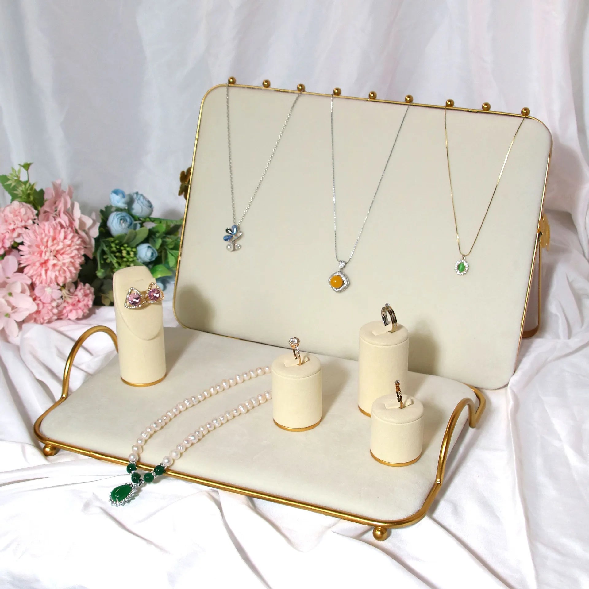 Presentoir Bijoux Buste Cou Collier Boucle Oreille
