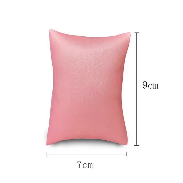 Coussin Présentoir Cuir Rose Montre Bracelet