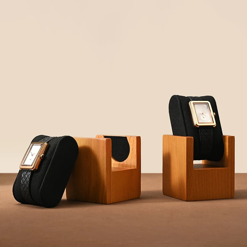 Présentoir Montre Bois Massif Bracelet Support