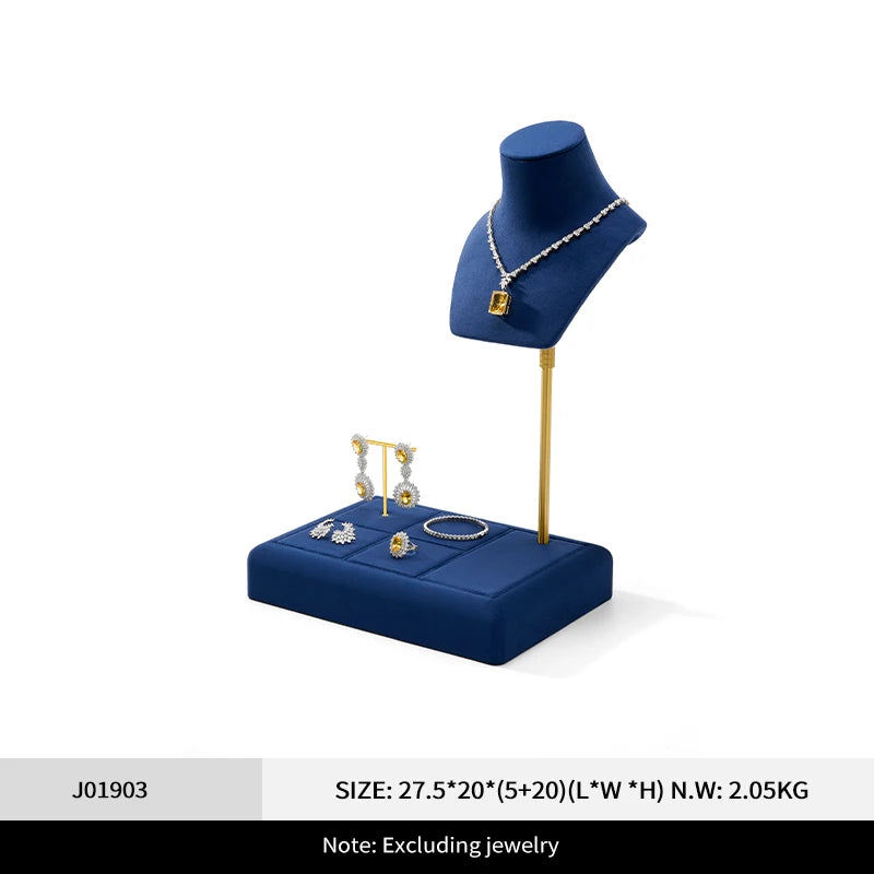 Présentoir Bijoux Microfibre Multifonction Combiné