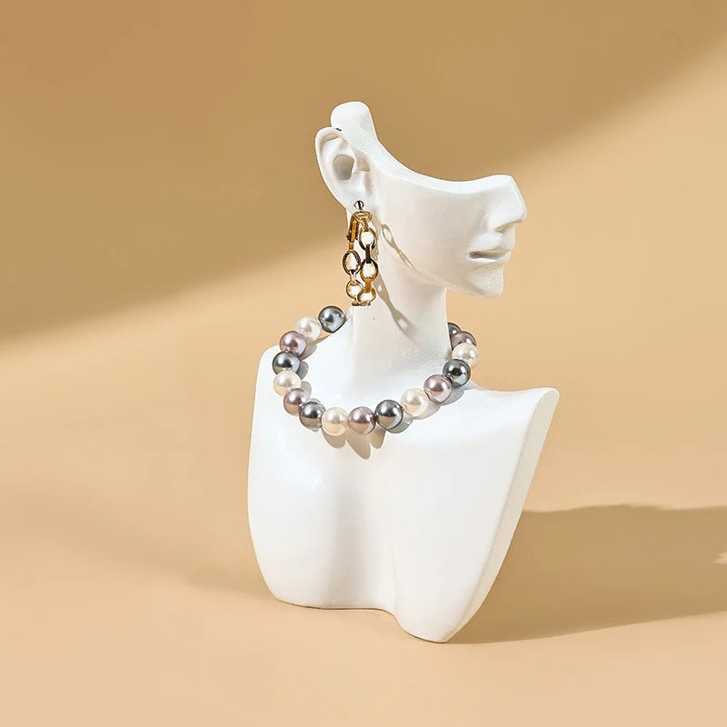 Présentoir Collier Buste Résine Profil Réaliste