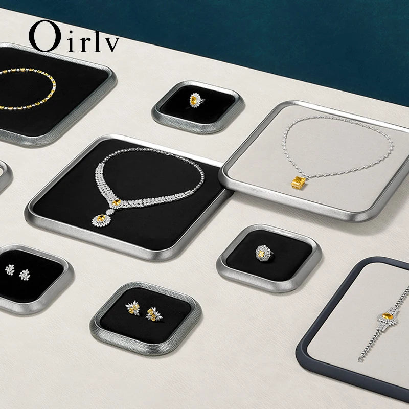 Plateau Bijoux Cuir PU Comptoir Vitrine