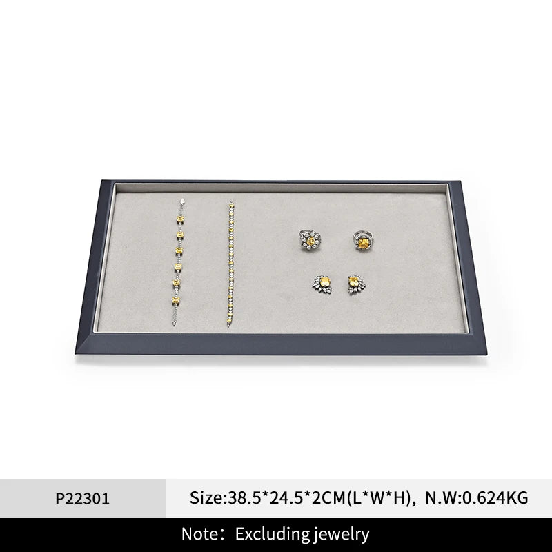 Plateau Bijoux Cuir Collier Bague Pendentif