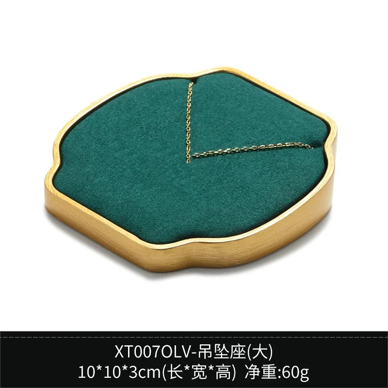 Présentoir Bijoux Velours Vert Premium Vitrine