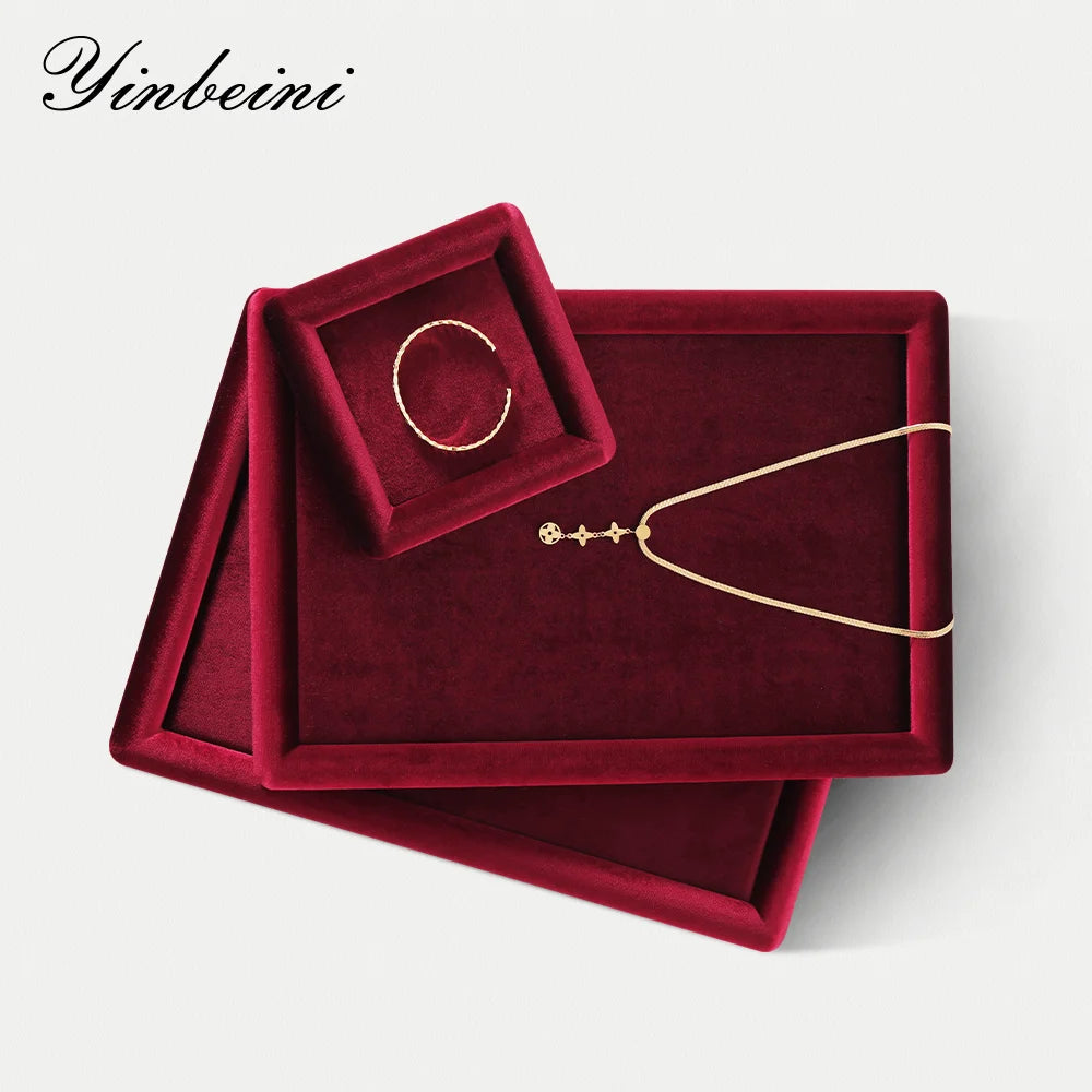 Plateau Bijoux Velours Plat Organisateur