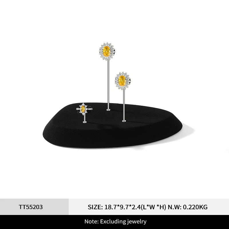 Présentoir Bague Cuir Luxe Comptoir Vitrine