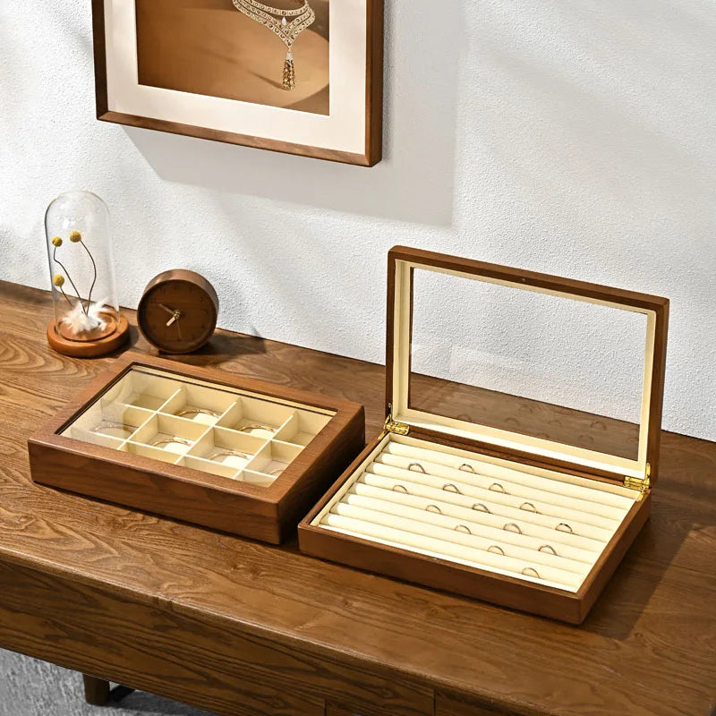 Boîte Bijoux Bois Multi-Configurations Vitrine