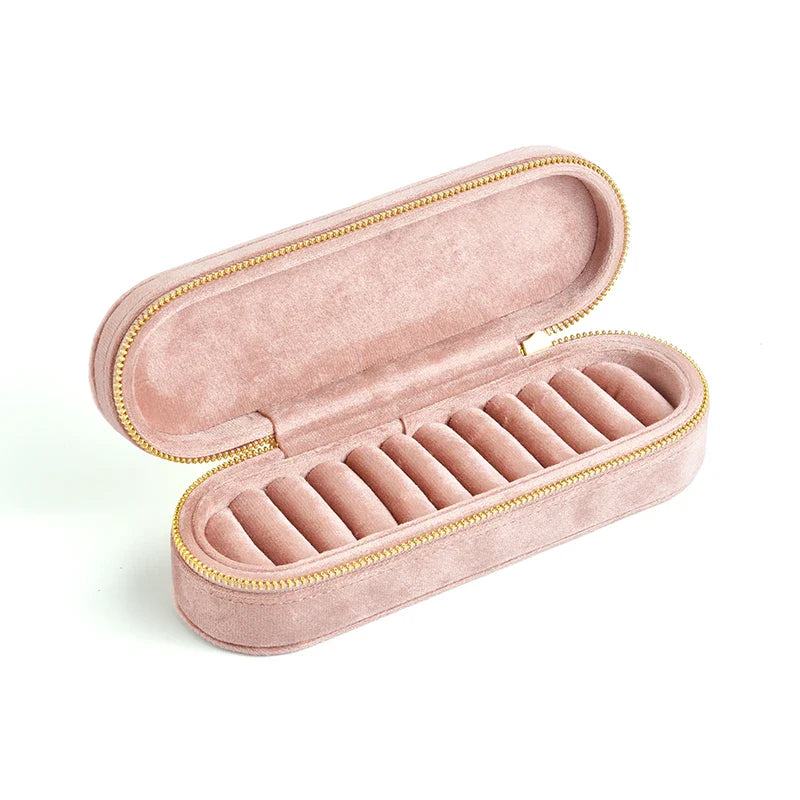 Boîte à Bagues Velours Compartiments Femme