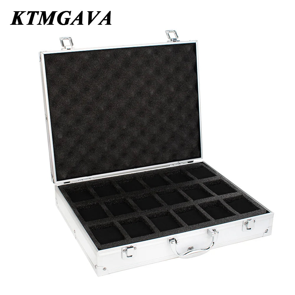 Boîte Montre Métal Aluminium Multi-Compartiments