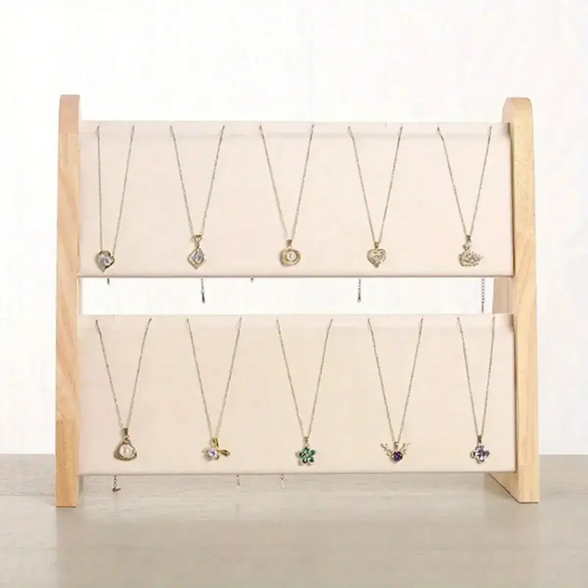 Plateau Bijoux Bois Triangle 2 Etages