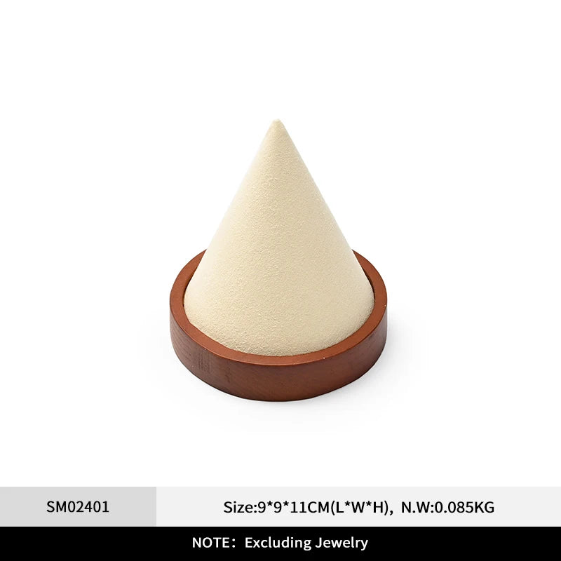 Présentoir Bijoux Bois Beige Collier Multifonctions