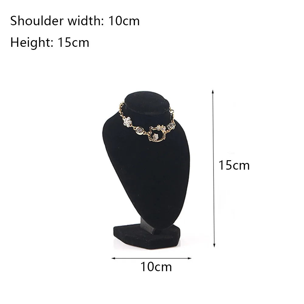 Présentoir Collier Velours Noir Multi-Tailles