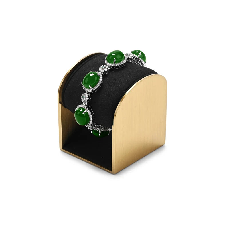 Présentoir Bijoux Velours Noir Buste Modulable