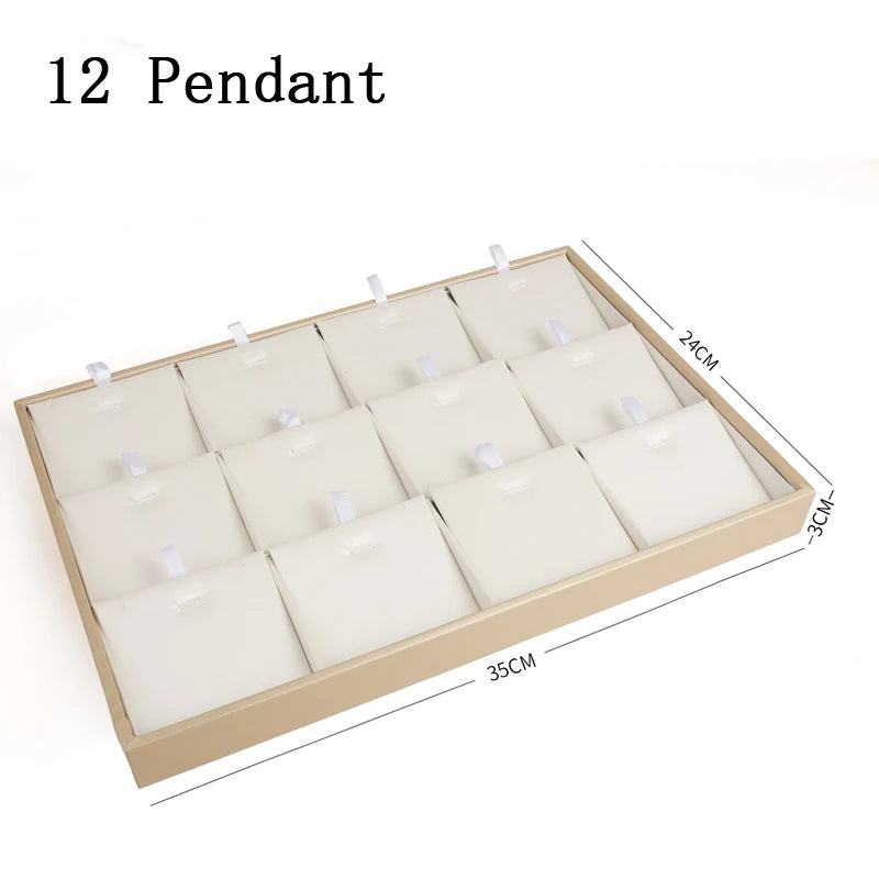 Plateau Bijoux Cuir Empilable Séparateurs Modulaire