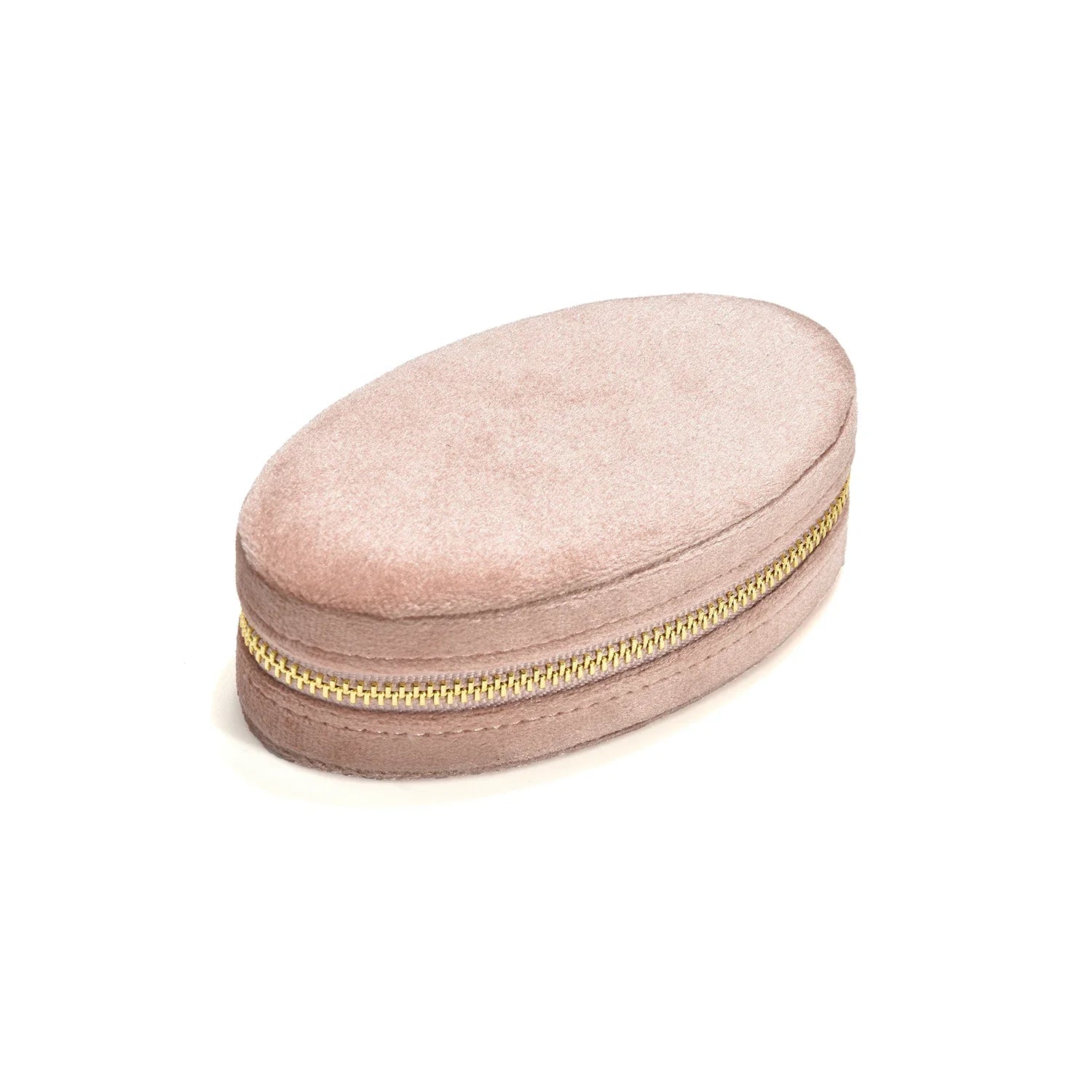 Boîte à Bijoux Velours Ovale Zip Vintage