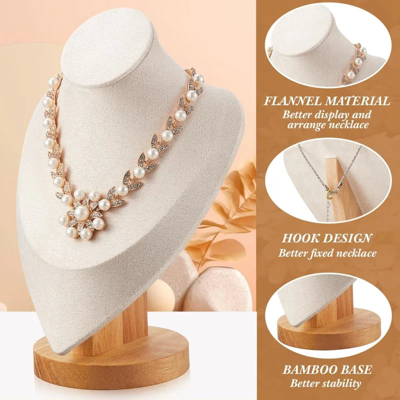Présentoir Collier Beige